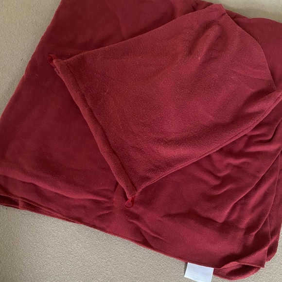 Satin Short Red Maroon Robe - Picture 7 of 8